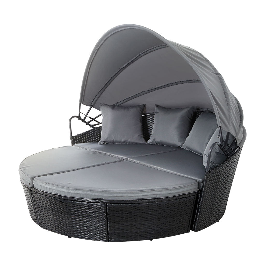 Portsea Luxury Outdoor Day Bed - Black